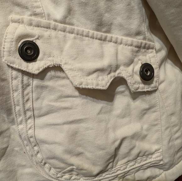 BB Dakota Cream Hooded Jacket Women's XL - Picture 8 of 8